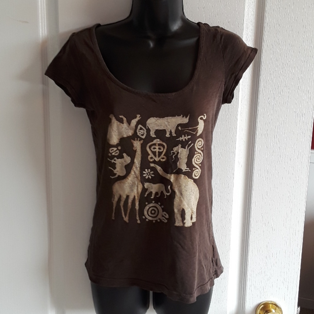 ♥️Y2K VINTAGE ♥️Old Navy African print tee